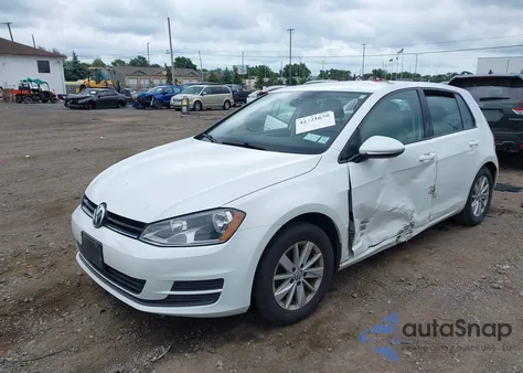 2016 Volkswagen Golf Tsi S 4-Door z USA, uszkodzony, nr VIN 3VW217AU6GM019088